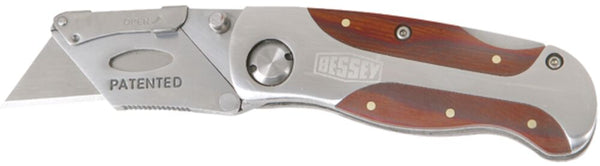 BESSEY® Folding Utility Knife with Wood Handle– – Now available at MTN Shop US.