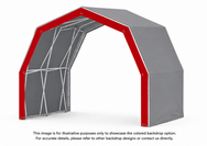Konligo The Tent Front Banner, Colored, custom color option for brand visibility. - imagen 3