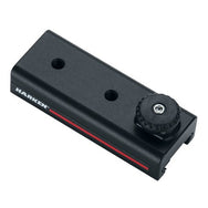 Harken 22mm Slider Trolley - Pinstop, No Bail– Slider trolleys utilize low-friction plastic inserts for reliable linear movement. They come equipped with 2x M6 tapped holes and a threaded pinstop, which, when secured, effectively locks the trolley in position. – Now available at MTN Shop US.