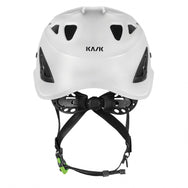 White helmet with black straps on a white background - imagen 4