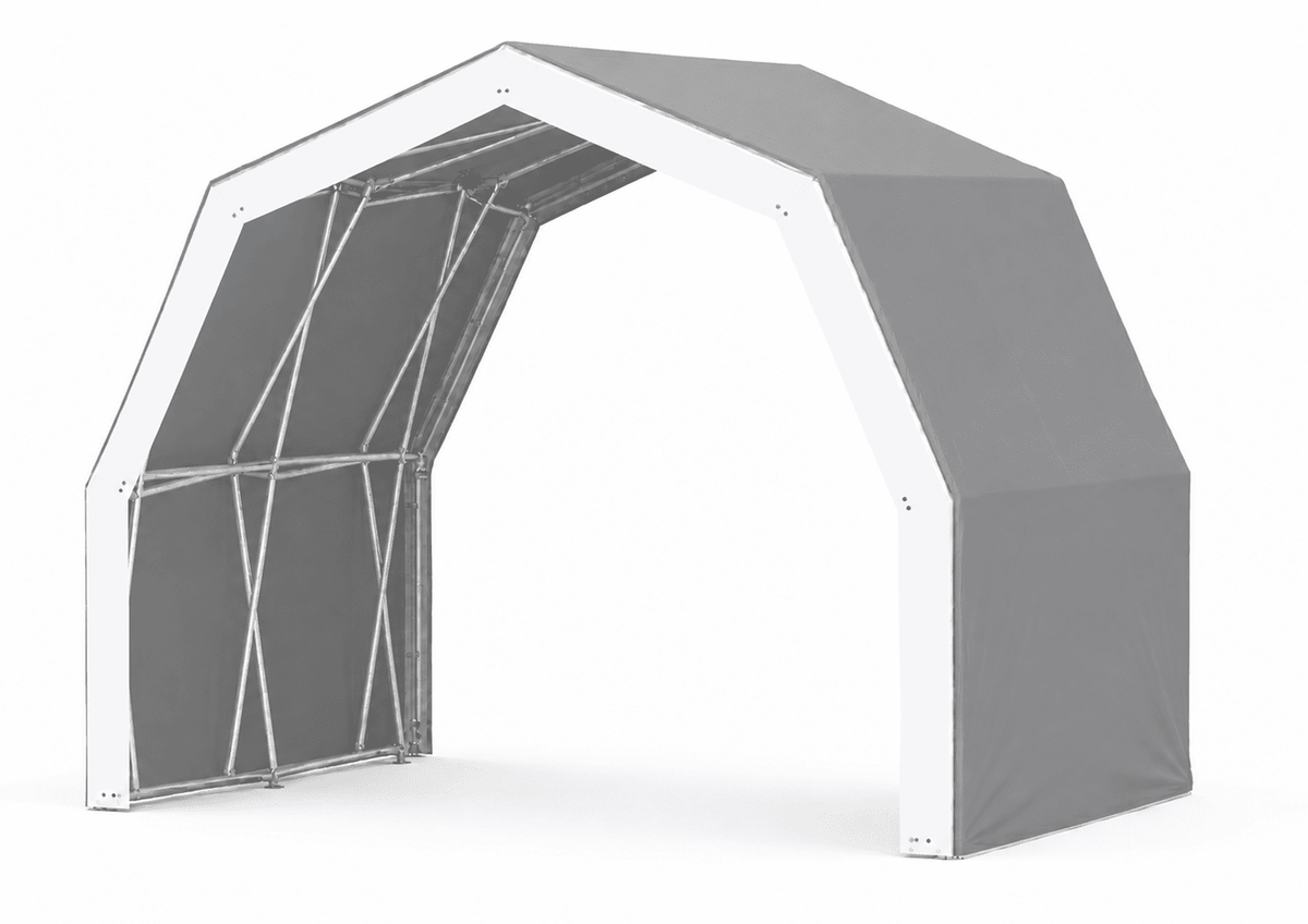 Konligo The Tent Front Banner, White, sleek front-facing brand surface. - imagen 2