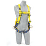 3M™ DBI-SALA® Delta™ Vest-Style Positioning Harness - Front View with Tongue Buckle Leg Straps and Side D-rings
