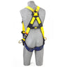 3M™ DBI-SALA® Delta™ Vest-Style Positioning Harness  - Rear View with Tongue Buckle Leg Straps and Stand-up Back D-ring