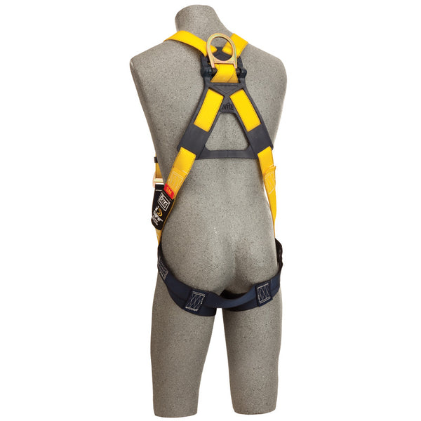 3M™ DBI-SALA® Delta™ Construction Style Harness - Rear View with Pass-through Buckle Leg Straps and Stand-up Back D-ring