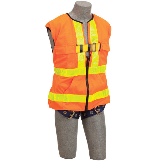 3M™ DBI-SALA® Delta Vest™ Hi-Vis Reflective Work Vest Harness - Orange Hi-Vis