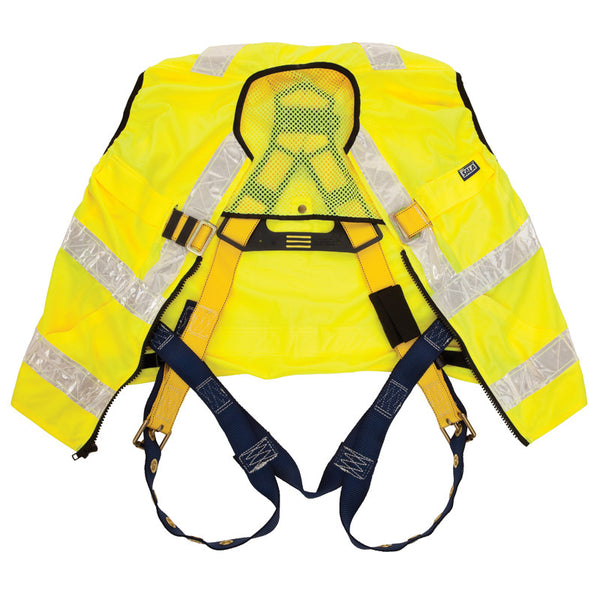 3M™ DBI-SALA® Delta Vest™ Hi-Vis Reflective Work Vest Harness (yellow Hi-Vis) - Integrated Delta Harness and Work Vest