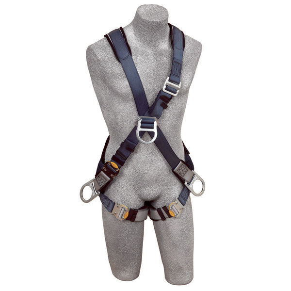3M™ DBI-SALA® ExoFit™ Crossover-Style Positioning/Climbing Harness - Front View with Front D-ring