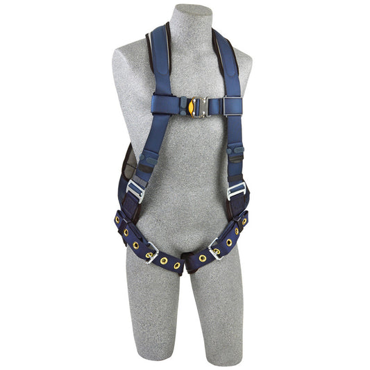 3M™ DBI-SALA® ExoFit™ Vest-Style Harness - Front View with Quick Connect Chest Strap and Tongue Buckle Leg Loops