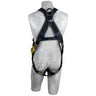 3M™ DBI-SALA® Delta™ Arc Flash Vest-Style Harness - Rear View with PVC Coated Back D-ring and Pass-through Buckle Leg Straps