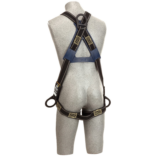 3M™ DBI-SALA® Delta™ Arc Flash Crossover-Style Positioning/Climbing Harness - Rear View with PVC Coated Back D-ring