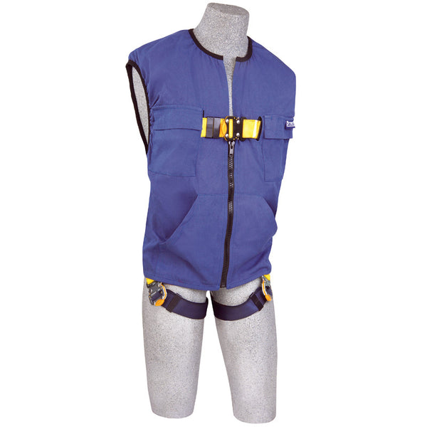 3M™ DBI-SALA® Delta Vest™ Work Vest Harness - Front View with Quick Connect Buckle Leg Straps
