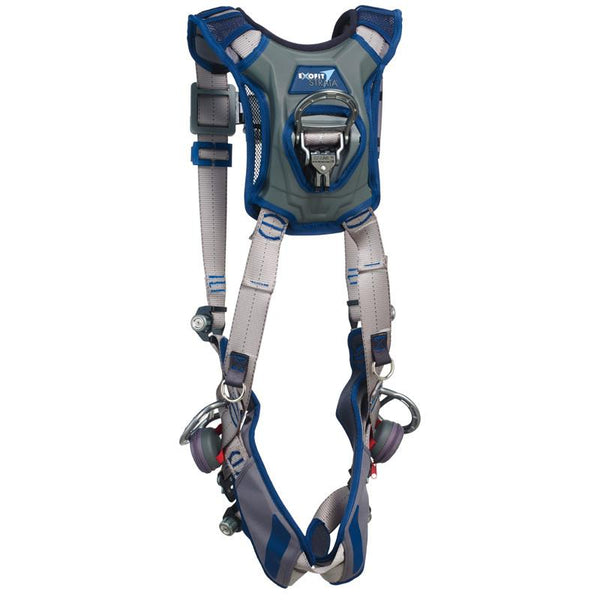 3M™ DBI-SALA® ExoFit™ STRATA™ Vest-Style Positioning Harness (Duo-Lok™) - Rear View with Stand-up Lightweight Aluminum Dorsal D-ring