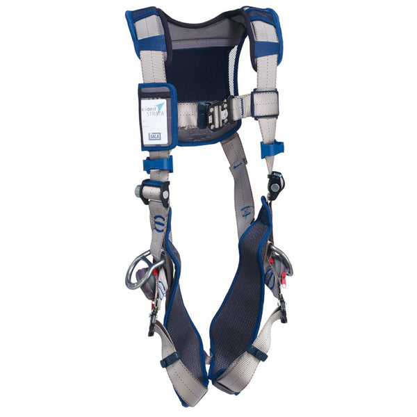 3M™ DBI-SALA® ExoFit™ STRATA™ Vest-Style Positioning Harness (Duo-Lok™) - Front View with Web-Locking Quick Connect Chest and Leg Straps and Lightweight Aluminum Side D-rings