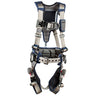 3M™ DBI-SALA® ExoFit™ STRATA™ Construction Style Positioning/Climbing Harness  - Front View with Quick Connect Buckles, Body Belt/Hip Pad with Side D-rings and Snap and Go Front D-ring