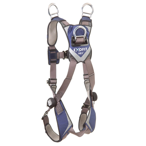 3M™ DBI-SALA® ExoFit NEX™ Vest-Style Retrieval Harness - Lightweoght Aluminum Stand-up Back D-ring and Shoulder D-rings (Rear View not on Model)