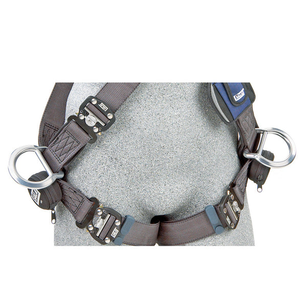 3M™ DBI-SALA® ExoFit NEX™ Crossover-Style Positioning/Climbing Harness - Quick Connect Buckle Straps and Lightweight Aluminum Side D-rings