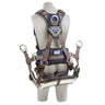 3M™ DBI-SALA® ExoFit NEX™ Tower Climbing Harness - Stand-up Back D-ring and Body Belt/Hip Pad with Side D-rings (Rear View on Model)