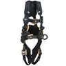 3M™ DBI-SALA® ExoFit NEX™ Arc Flash Construction Style Positioning Harness - Front View with Quick Connect Chest and Leg Straps and Body Belt/Hip Pad with PVC Coated Side D-rings