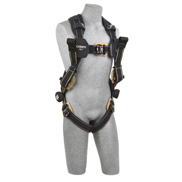 3M™ DBI-SALA® ExoFit NEX™ Arc Flash Rescue Vest-Style Harness - Front View with Quick Connect Chest and Leg Straps and Front Web Rescue Loops