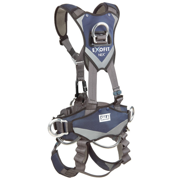 3M™ DBI-SALA® ExoFit NEX™ Rope Access/Rescue Harness - Stand-up Lightweight Aluminum Back D-ring (Rear View not on Model)