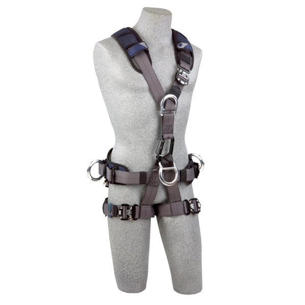 3M™ DBI-SALA® ExoFit NEX™ Rope Access/Rescue Harness - Front View with Quick Connect Chest and Leg Straps, Equipment Loops and Body Belt/Hip Pad withLightweight Aluminum Side D-rings