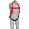 3M™ Protecta® PRO™ Positioning Harness for Hot Work Use - Front View with Tongue Buckle Leg Straps, Parachute Torso Adjusters and Side D-rings