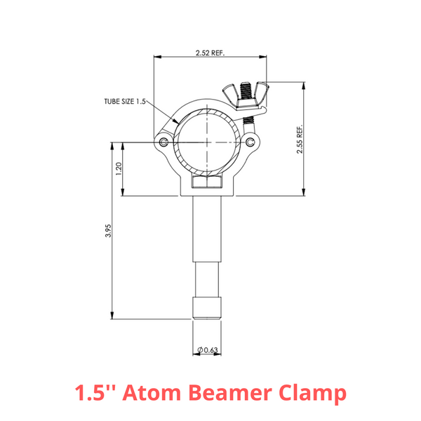 Doughty 1.5'' Atom Beamer Clamp Specifications - MTN Shop