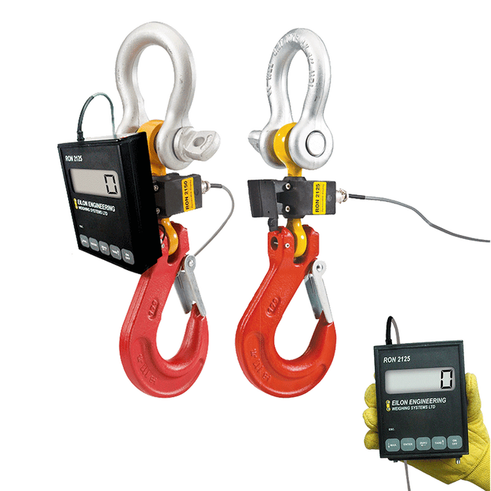 Eilon Engineering Ron Crane Scales™ Ron 2125 Báscula de grúa con cable y pantalla acoplable de 1"/25 mm