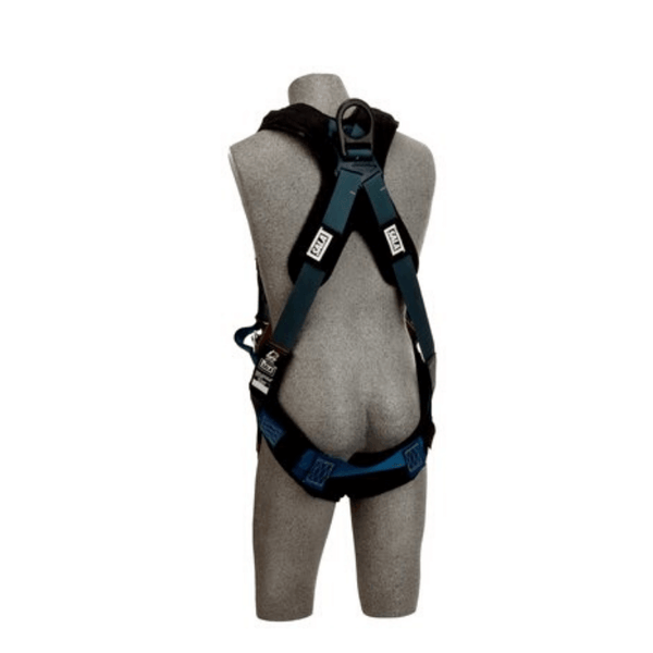 3M™ DBI-SALA® ExoFit™ XP Arc Flash Harness with Rescue Web Loops - Rear View with PVC Coated Back D-ring