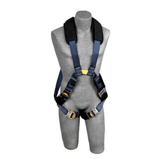 3M™ DBI-SALA® ExoFit™ XP Arc Flash Crossover Harness with Dorsal/Front Web Loops - Front View with Front Web Loop and Quick Connect Leg Straps