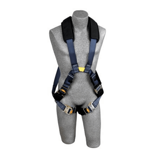 3M™ DBI-SALA® ExoFit™ XP Arc Flash Crossover Harness with Dorsal/Front Web Loops - Front View with Front Web Loop and Quick Connect Leg Straps