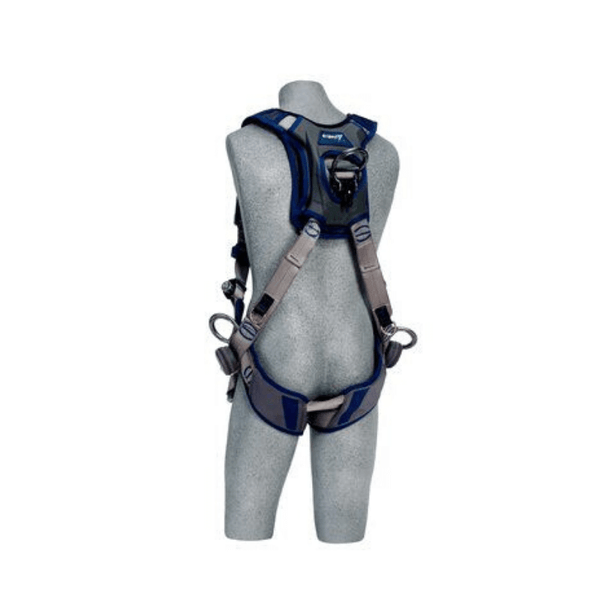 3M™ DBI-SALA® ExoFit STRATA™ Vest-Style Positioning/Climbing Harness - Rear View with Lightweight Aluminum Stand-up Back D-ring