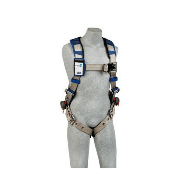 3M™ DBI-SALA® ExoFit STRATA™ Vest-Style Harness (Tongue Buckle) - Front View with Tongue Buckle Leg Straps