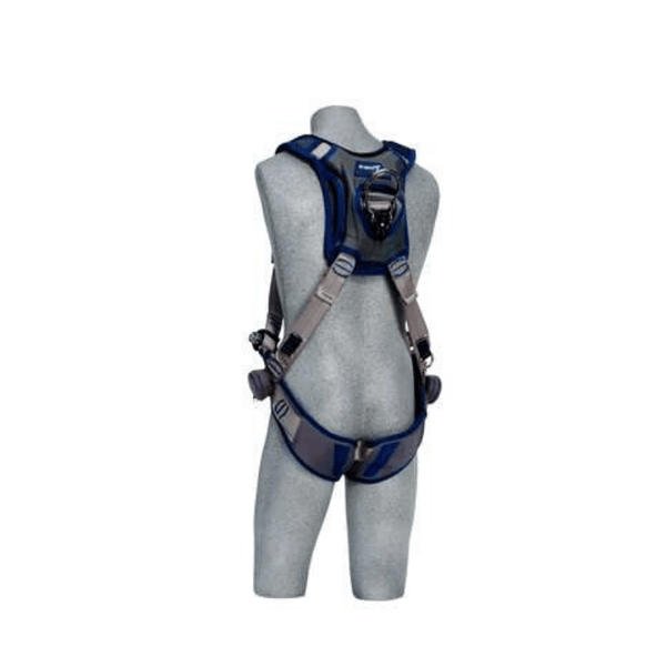 3M™ DBI-SALA® ExoFit STRATA™ Vest-Style Harness (Tongue Buckle) - Rear View with Stand-up Dorsal D-ring