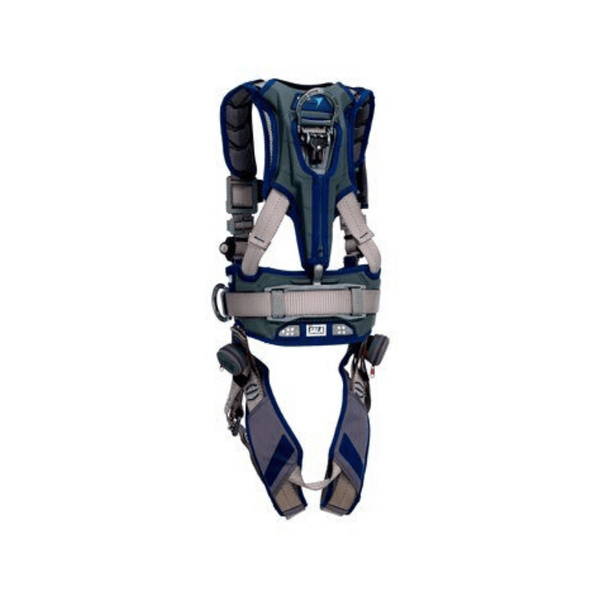 3M™ DBI-SALA® ExoFit™ STRATA™ Construction Style Positioning Harness - Rear View with Stand-up Lightweight Aluminum Dorsal D-ring