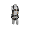 3M™ DBI-SALA® ExoFit NEX™ Arc Flash Construction Style Positioning/Rescue Harness  - Front view with Quick Connect Chest and Leg Straps, Front Web Rescue Loops and Body Belt/Hip Pad with PVC Coated Side D-rings