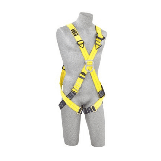 3M™ DBI-SALA® Delta™ Crossover-Style Climbing Harness - Front View with Pass-through Buckle Leg Straps and a Front D-ring
