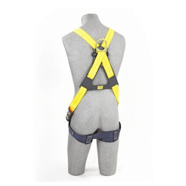 3M™ DBI-SALA® Delta™ Crossover-Style Climbing Harness - Rear View with Pass-Through Buckle Leg Straps and a Stand-up Back D-ring