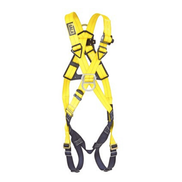 3M™ DBI-SALA® Delta™ Crossover-Style Climbing Harness - Pass-through Buckle Leg Straps (Front View)