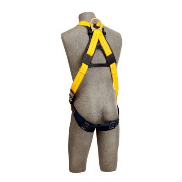 3M™ DBI-SALA® Delta™ Crossover-Style Climbing Harness - Rear View with Quick Connect Buckle Straps and a Stand-up Back D-ring