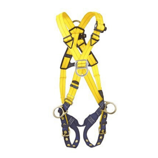 3M™ DBI-SALA® Delta™ Crossover-Style Positioning/Climbing Harness - Tongue Buckle Leg Straps (Front view)