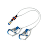 3M™ EZ-Stop™ Leading Edge 100% Tie-Off Cable Shock Absorbing Lanyard with Self-Locking Snap Hook and Transverse Self-Locking/Closing Aluminum Comfort Grip Connector