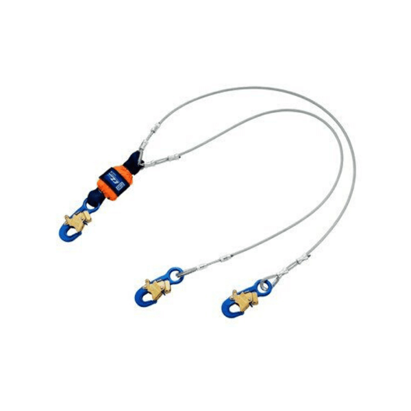 3M EZ-Stop™ Leading Edge 100% Tie-Off Cable Shock Absorbing Lanyard  with Self-Locking Snap Hooks
