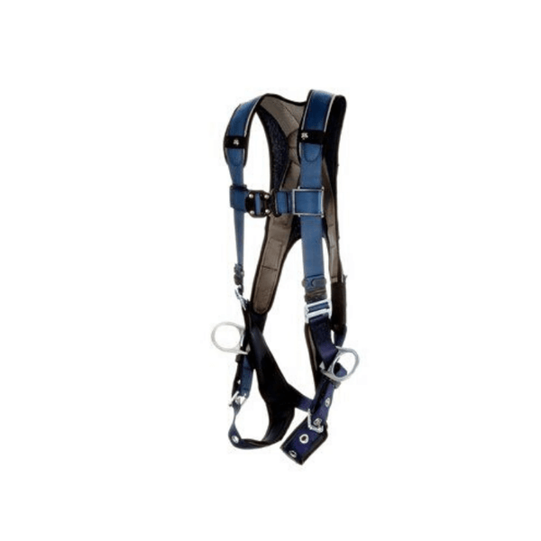 3M™ DBI-SALA® ExoFit™ Plus Comfort Vest-Style Positioning Harness - Side View with Quick Connect Chest and Tongue Buckle Leg Connections and Side D-rings
