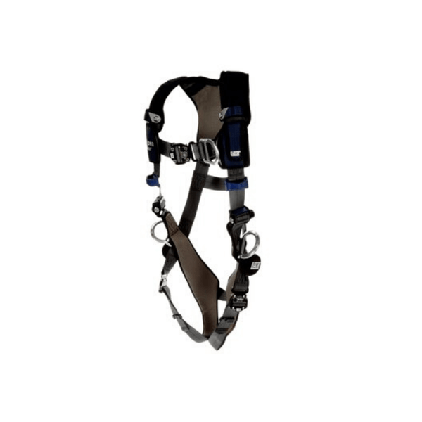 3M™ DBI-SALA® ExoFit NEX™ Plus Comfort Vest-Style Positioning/Climbing Harness - Side View with Dual Lock Quick Connect Chest and Leg Connections and Front and Side D-rings