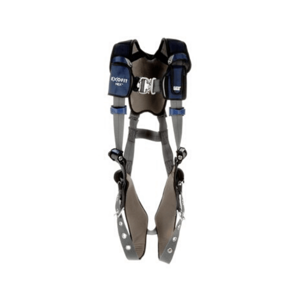3M™ DBI-SALA® ExoFit NEX™ Plus Comfort Vest-Style Harness - Front View with Quick Connect Chest and Tongue Buckle leg Connections