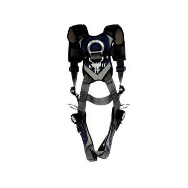3M™ DBI-SALA® ExoFit NEX™ Plus Comfort Vest-Style Positioning/Climbing Harness - Rear View with Stand-up Back D-ring and Fixed Dorsal D-ring