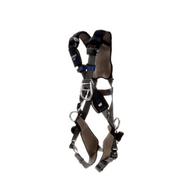Arnés de posicionamiento/escalada estilo cruzado cómodo 3M™ DBI-SALA® ExoFit NEX™ Plus - Vista lateral con correas para las piernas de conexión rápida y anillos en D frontales y laterales - imagen 2