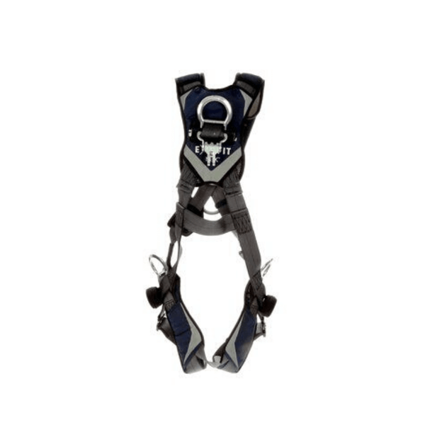 3M™ DBI-SALA® ExoFit NEX™ Plus Comfort Cross-Over Style Positioning/Climbing Harness - Rear View with Stand-up Back D-ring and Fixed Dorsal D-ring