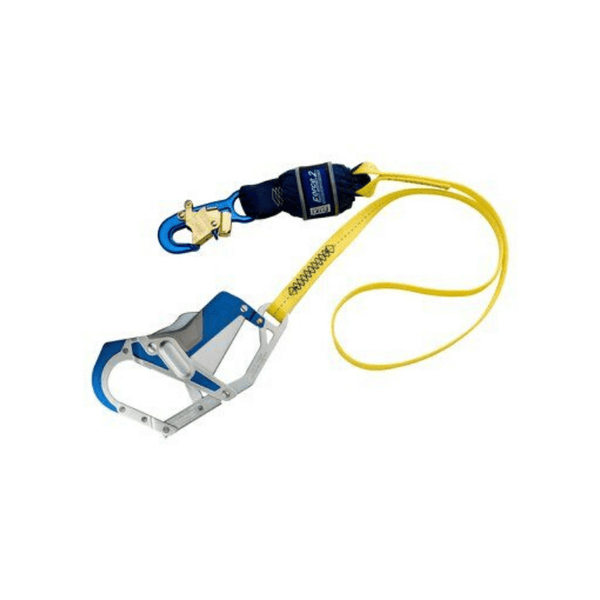 3M™ DBI-SALA® Force2™ Shock Absorbing Lanyard with Self-Locking Snap Hook and Transverse Self-Locking/Closing Aluminum Comfort Grip Snap Hook